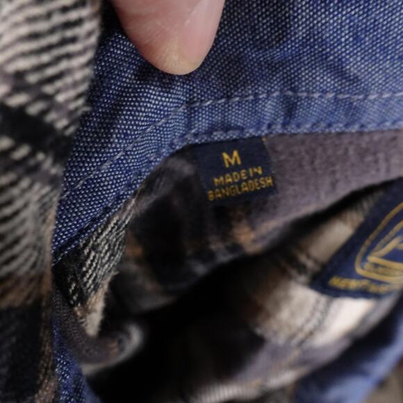 Jachs Shirt Mens Medium Plaid Flannel Button Up Double Pocket Heritage Casual - Picture 7 of 9